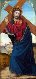欧洲12-19世纪油画二_BERGOGNONE, Ambrogio - Christ carrying the Cross
